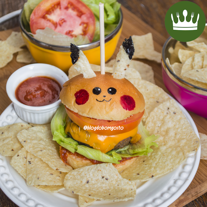 Pikachu Burger (receita Pokémon Go)