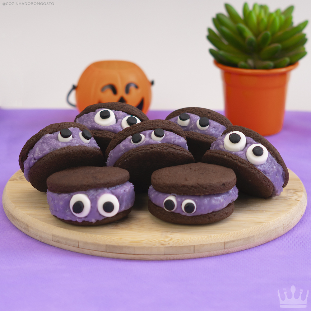 Cookies de Halloween (olhos de monstro)