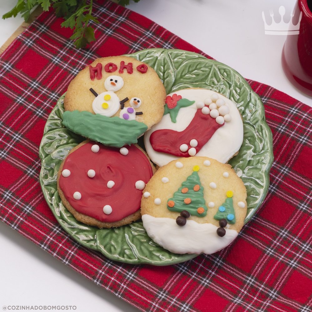Biscoitos de Natal com 3 ingredientes